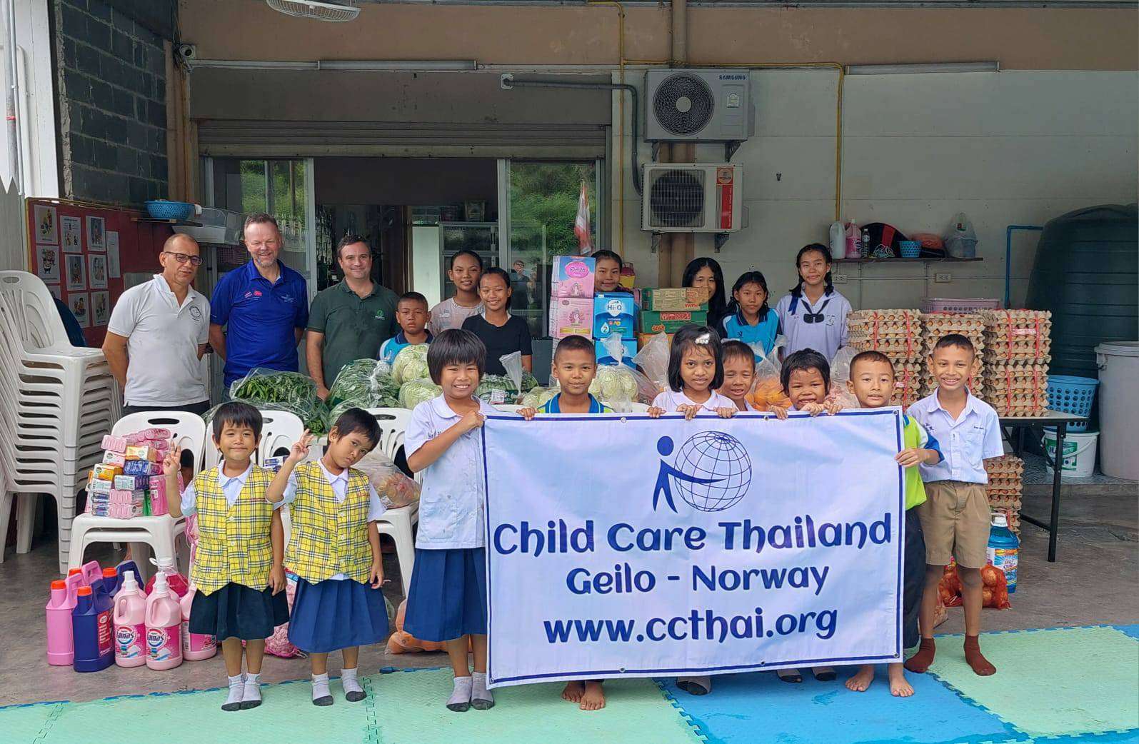 Great donation by Child Care Thailand (Norway)